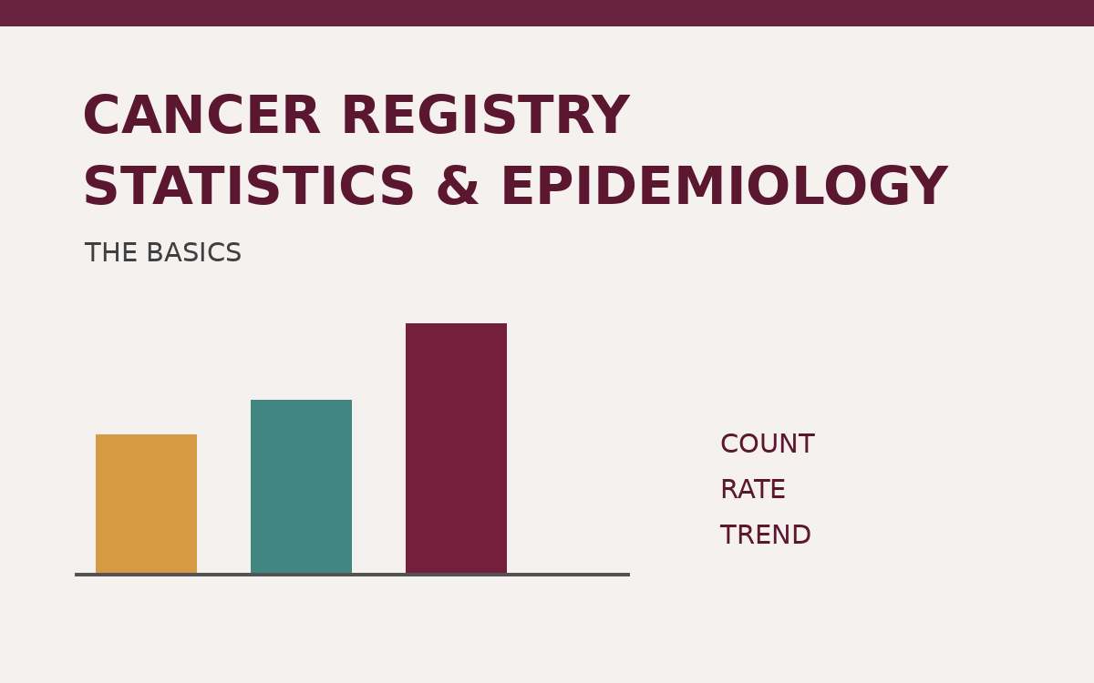 Cancer Registry Statistics and Epidemiology: The Basics